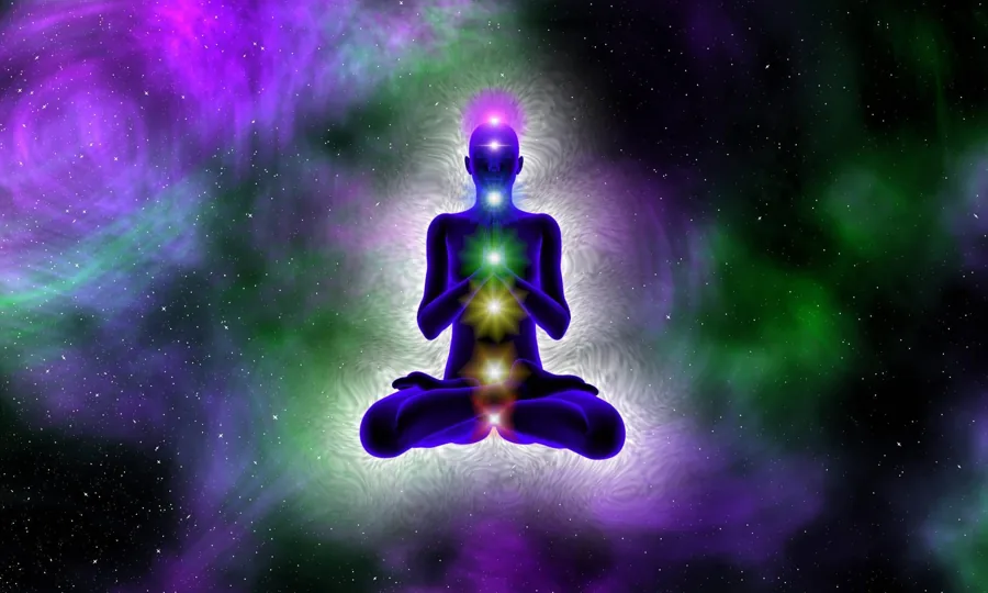 8th Chakra Code chakra meditation artwork from the official sales page