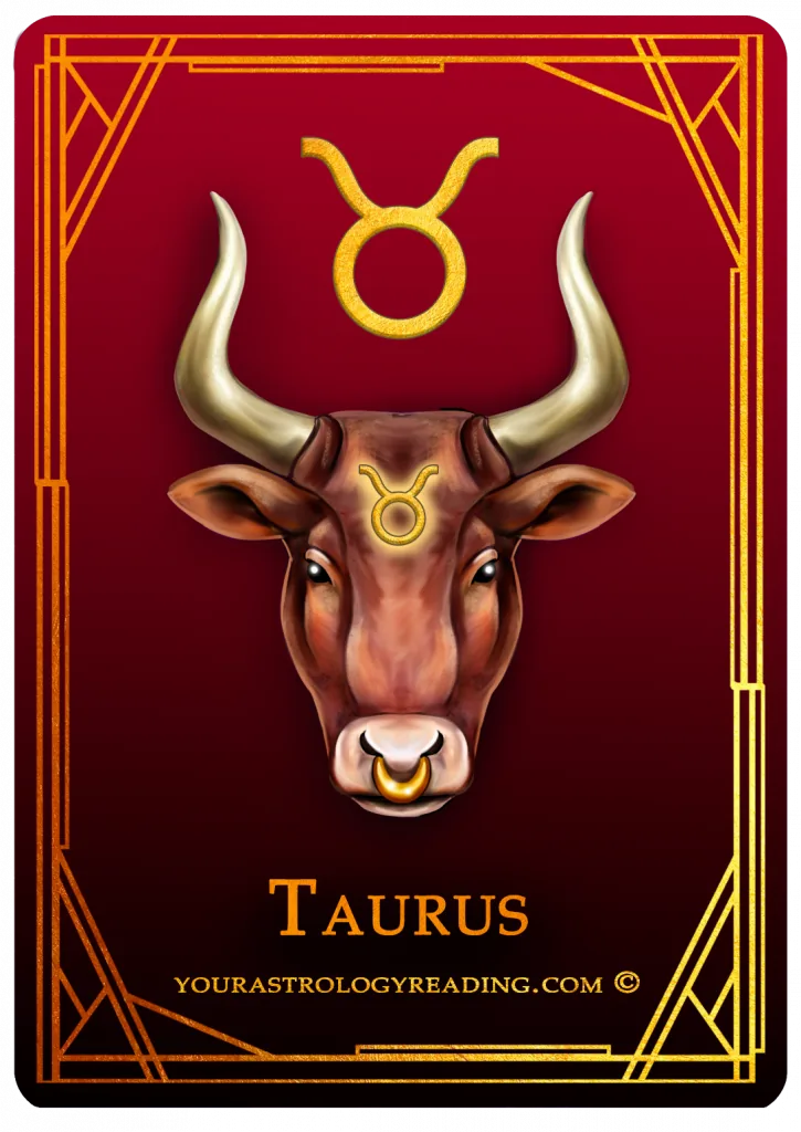 Astro Manifestation Taurus zodiac card artwork from the official sales page