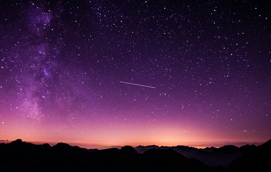 Starry night sky illustrating Prosperity Birthcode Reading