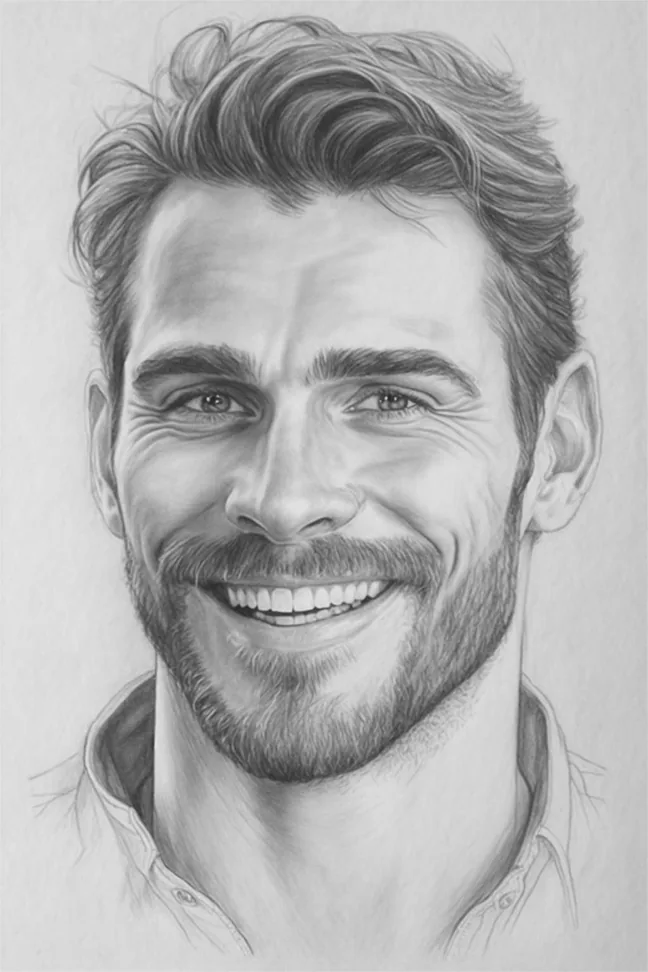 Soulmate Story sample pencil sketch from the official sales page
