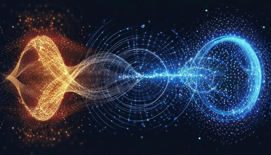 The Quantum Wave wave-particle artwork from the official sales page
